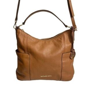 Michael kors brown leather Anita two way bag